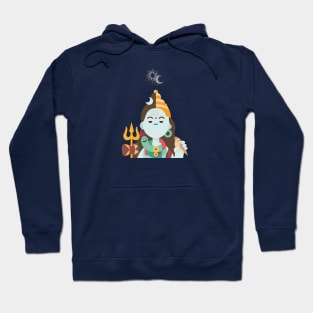 Hindu god shiva shakti-sun & moon balance Hoodie